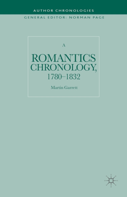 A Romantics Chronology, 1780-1832, PDF eBook