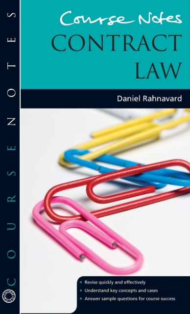 Course Notes: Contract Law, Hardback Book