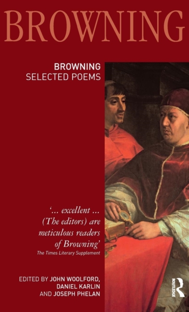 Robert Browning: Selected Poems, Hardback Book