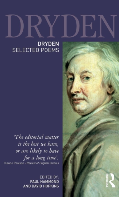 Dryden:Selected Poems, Hardback Book