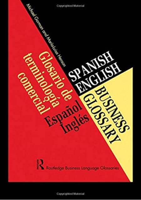 Spanish/English Business Glossary, Hardback Book