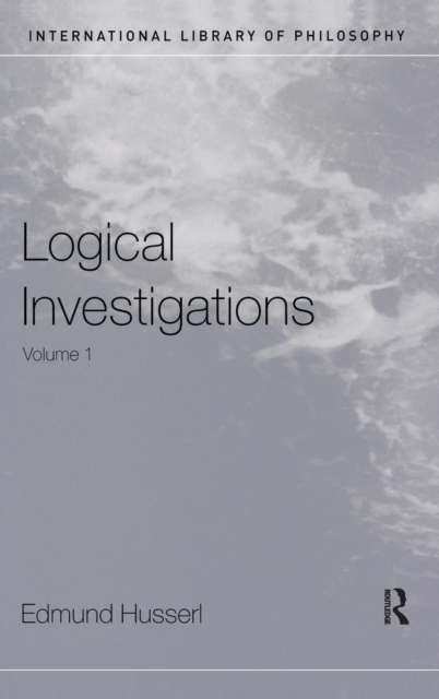 Logical Investigations Volume 1, Hardback Book