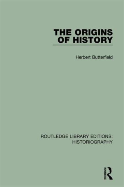 The Origins of History, Hardback Book