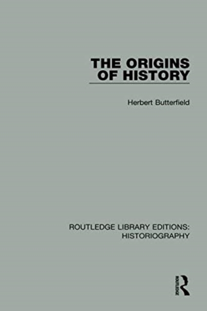 The Origins of History, Paperback / softback Book