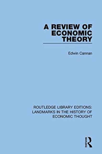 Routledge Library Editions: Landmarks in the History of Economic Thought, Multiple-component retail product Book