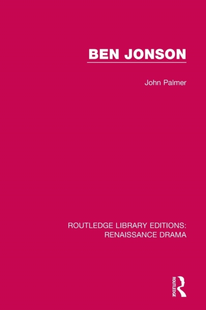 Ben Jonson, Paperback / softback Book