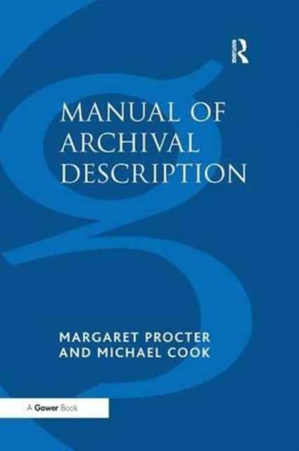 Manual of Archival Description, Paperback / softback Book