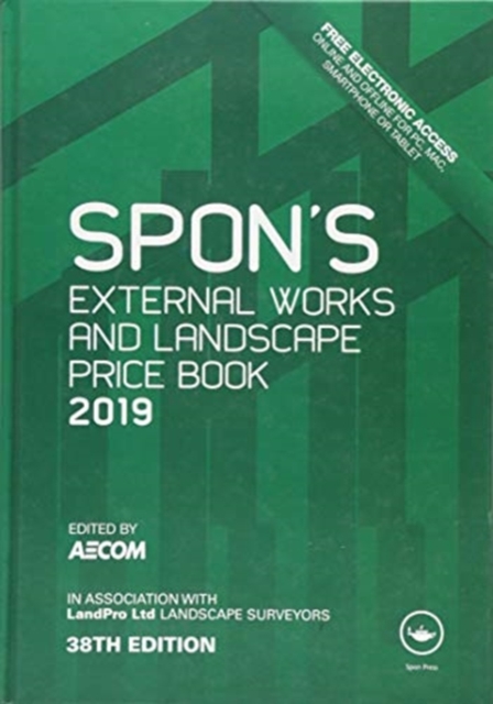 Spon's External Works and Landscape Price Book 2019, Hardback Book