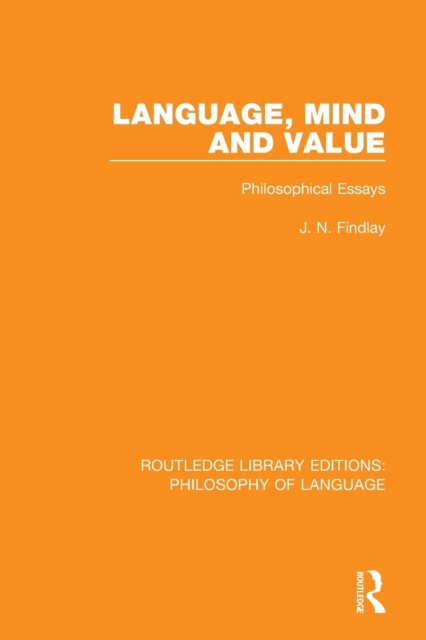 Language, Mind and Value : Philosophical Essays, Paperback / softback Book