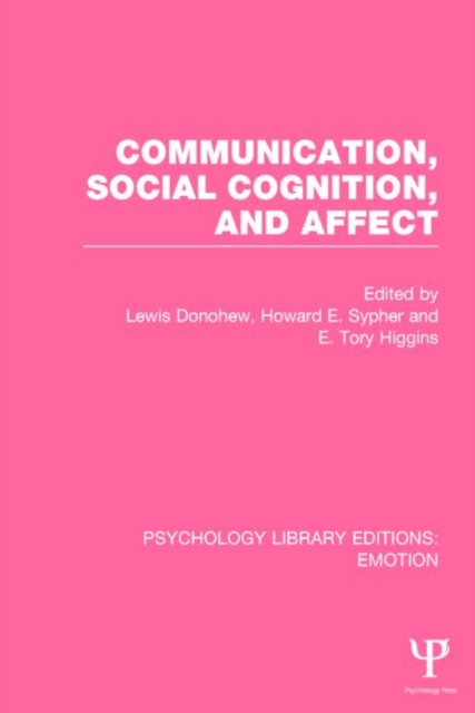 Communication, Social Cognition, and Affect (PLE: Emotion), Paperback / softback Book
