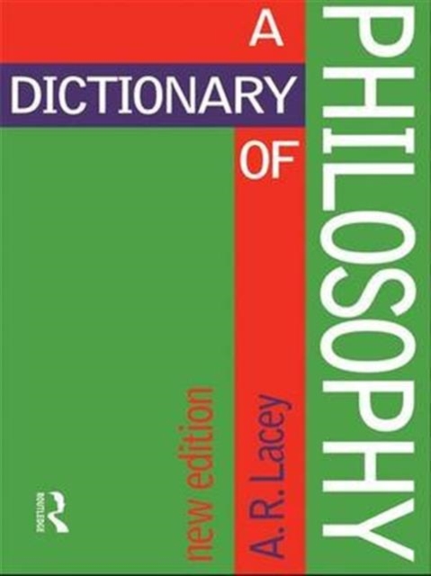 Dictionary of Philosophy, Hardback Book