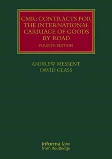 CMR: Contracts for the International Carriage of Goods by Road, Hardback Book