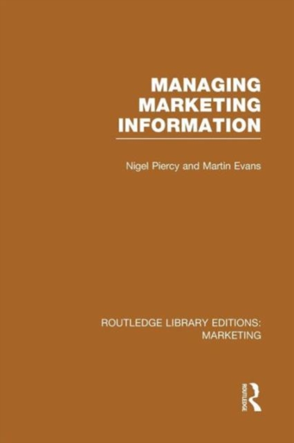 Managing Marketing Information (RLE Marketing), Paperback / softback Book