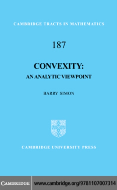 Convexity : An Analytic Viewpoint, PDF eBook
