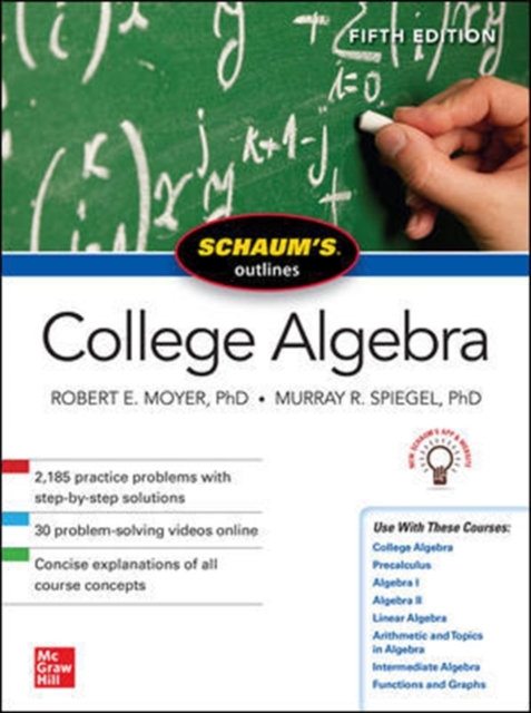 Schaum's Outline of College Algebra, Fifth Edition, Paperback / softback Book