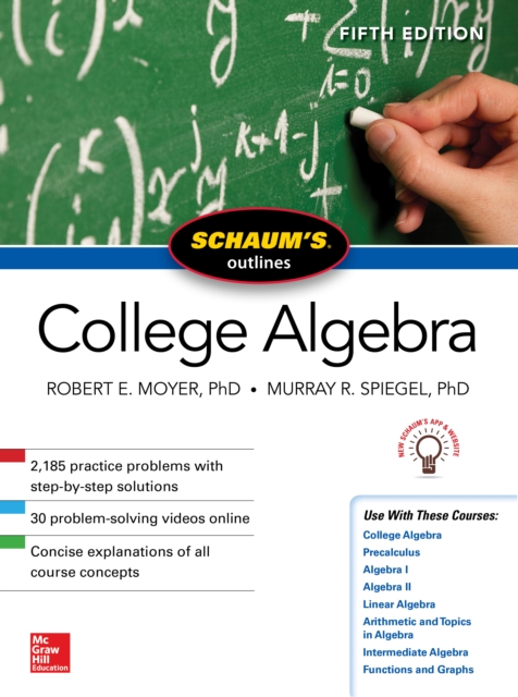 Schaum's Outline of College Algebra, Fifth Edition, EPUB eBook