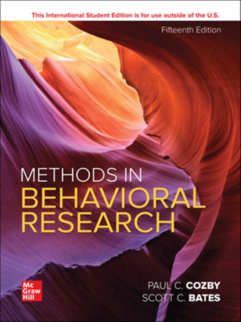 Methods in Behavioral Research ISE, Paperback / softback Book