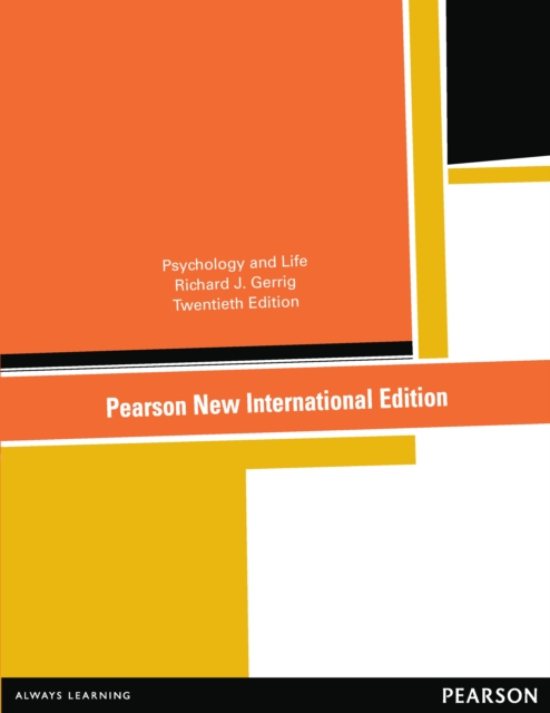 Psychology and Life : Pearson New International Edition, PDF eBook