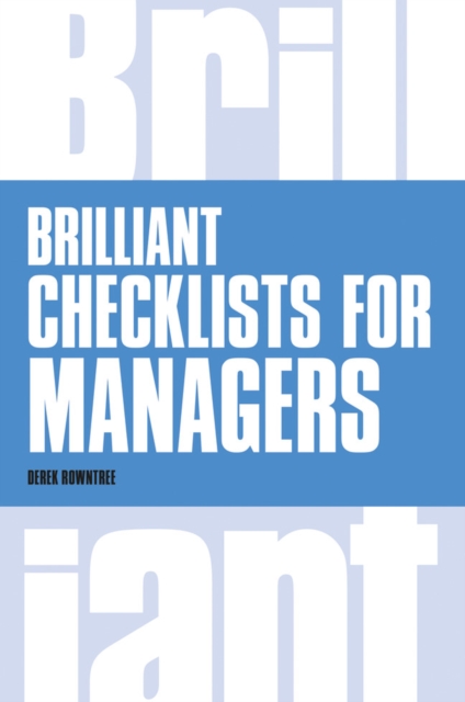 Brilliant Checklists for Managers, Paperback / softback Book
