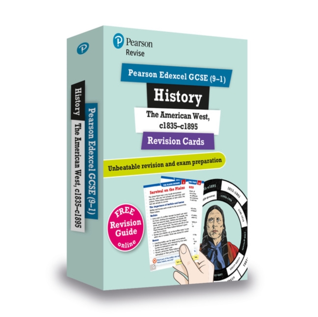 Pearson REVISE Edexcel GCSE History American West Revision Cards (with free online Revision Guide and Workbook): For 2024 and 2025 exams (Revise Edexcel GCSE History 16), Multiple-component retail product Book