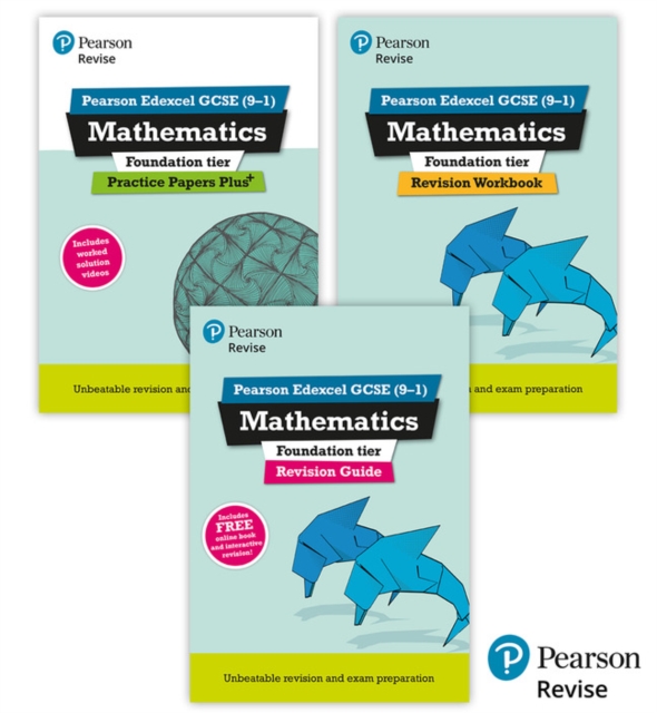 New Pearson Revise Edexcel GCSE (9-1) Mathematics Foundation Complete Revision & Practice Bundle - 2023 and 2024 exams, Multiple-component retail product Book