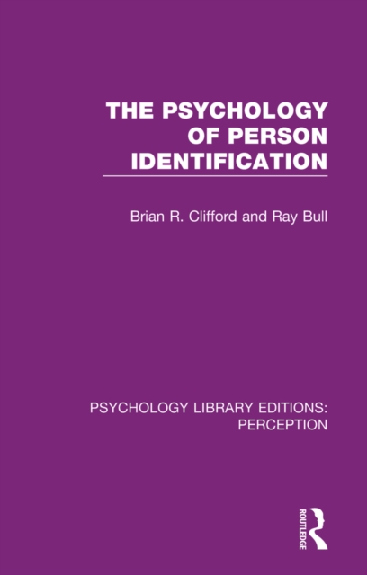 The Psychology of Person Identification, EPUB eBook