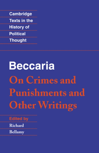 Beccaria: 'On Crimes and Punishments' and Other Writings, PDF eBook