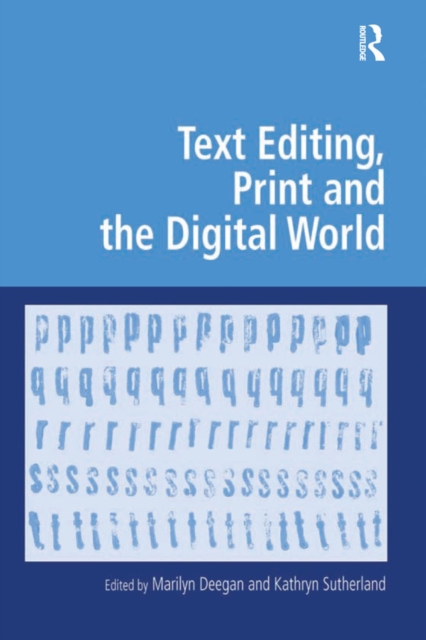 Text Editing, Print and the Digital World, EPUB eBook