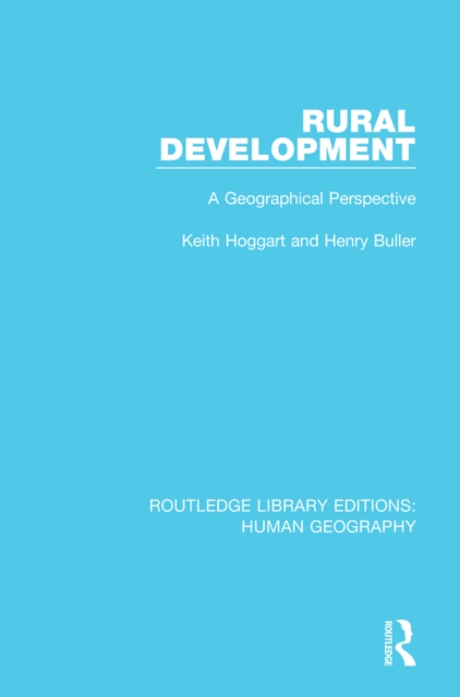 Rural Development : A Geographical Perspective, PDF eBook