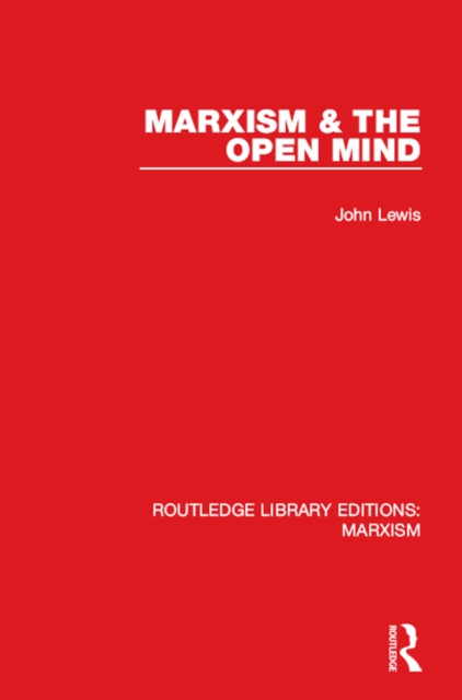 Marxism and the Open Mind, PDF eBook