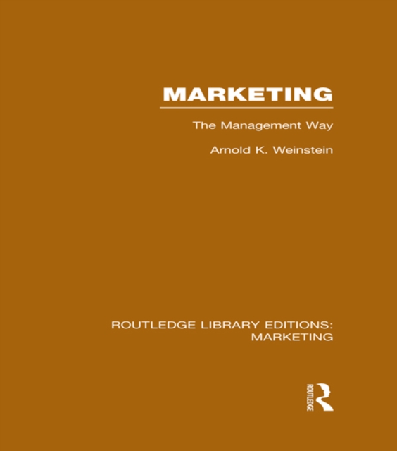 Marketing (RLE Marketing) : The Management Way, EPUB eBook