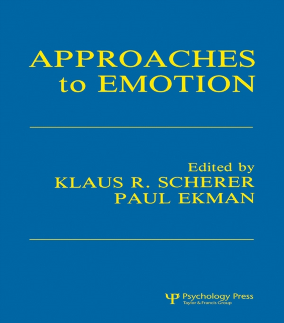 Approaches To Emotion, PDF eBook