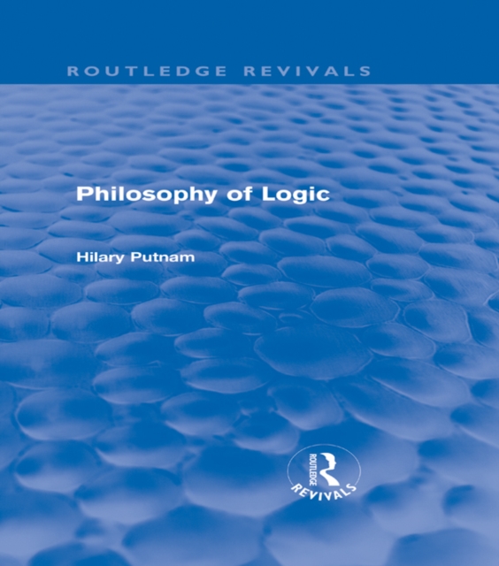 Philosophy of Logic (Routledge Revivals), PDF eBook