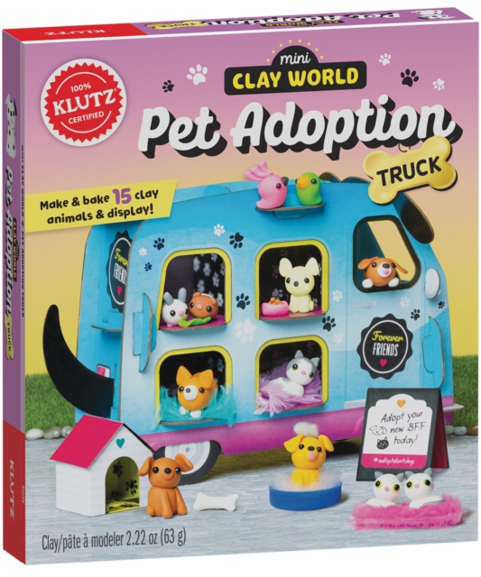 Mini Clay World Pet Adoption Truck, Multiple-component retail product, part(s) enclose Book