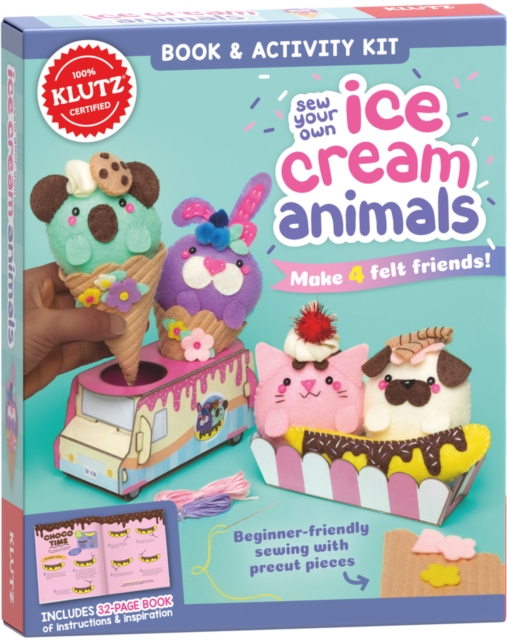 Sew Your Own Ice Cream Animals (Klutz), Paperback / softback Book