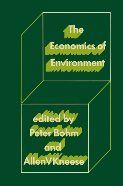 The Economics of Environment : Papers from Four Nations, PDF eBook