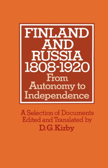 Finland and Russia, 1808-1920, PDF eBook