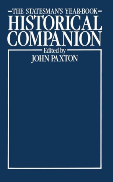 The Statesman’s Year-Book Historical Companion, Paperback / softback Book