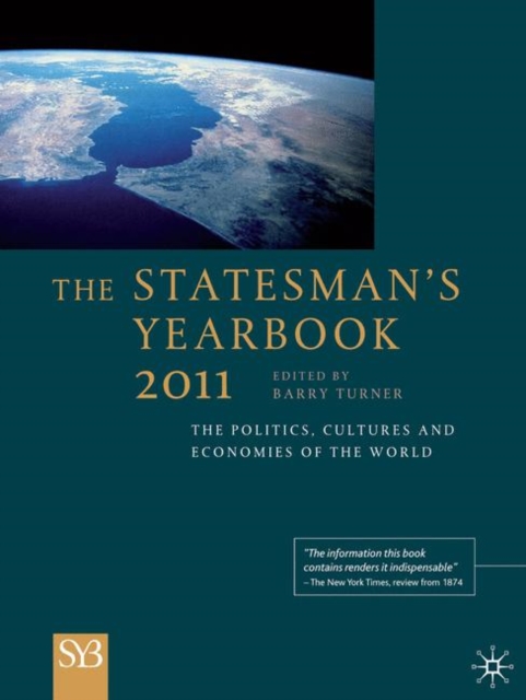 The Statesman's Yearbook 2011 : The Politics, Cultures and Economies of the World, PDF eBook