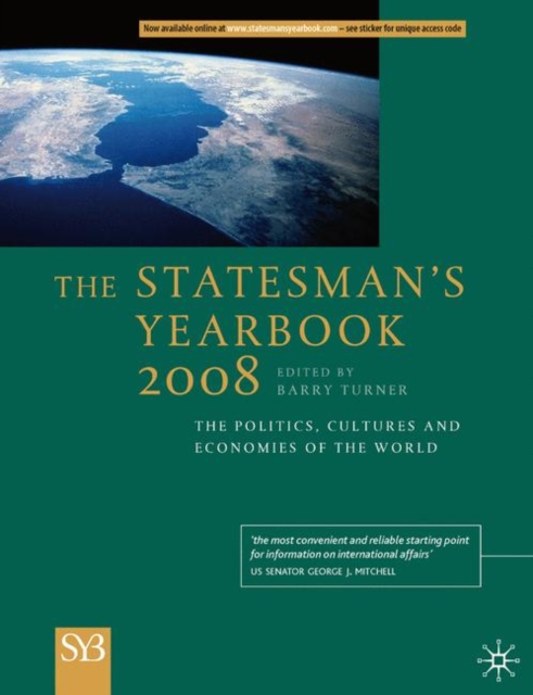 The Statesman's Yearbook 2008 : The Politics, Cultures and Economies of the World, PDF eBook