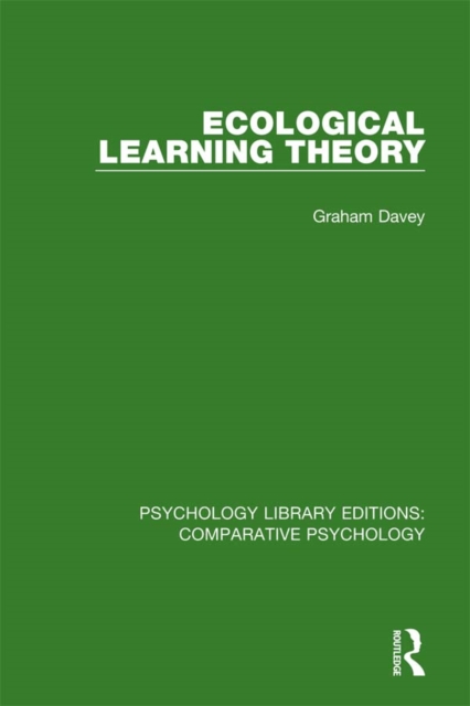 Ecological Learning Theory, PDF eBook