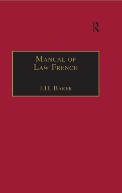 Manual of Law French, EPUB eBook