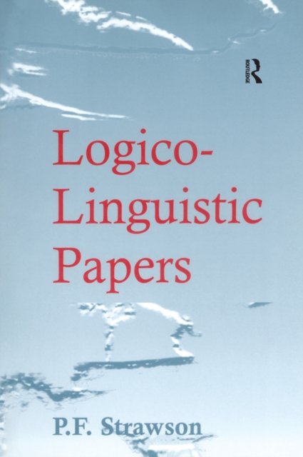 Logico-Linguistic Papers, PDF eBook
