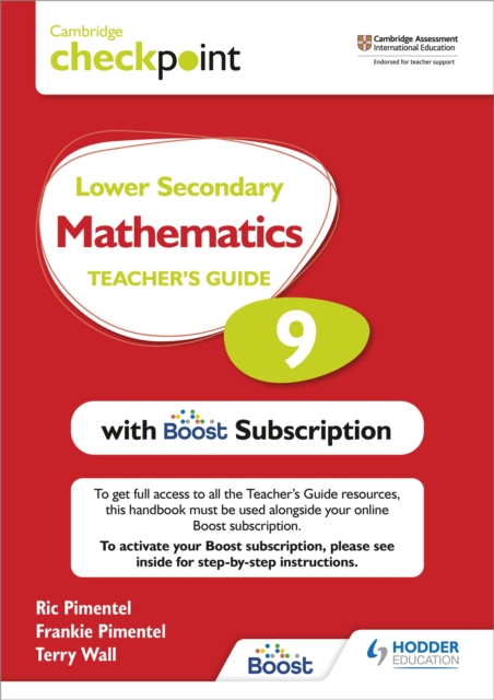 Cambridge Checkpoint Lower Secondary Mathematics Teacher's Guide 9 with Boost Subscription : Third Edition, Multiple-component retail product Book