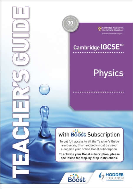 Cambridge IGCSE™ Physics Teacher's Guide with Boost Subscription Booklet, Multiple-component retail product Book