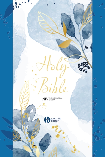 NIV Larger Print Blue Soft-tone Bible with Zip, Paperback / softback Book
