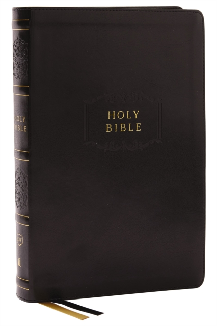 KJV Holy Bible with 73,000 Center-Column Cross References, Black Leathersoft, Red Letter, Comfort Print (Thumb Indexed): King James Version, Leather / fine binding Book