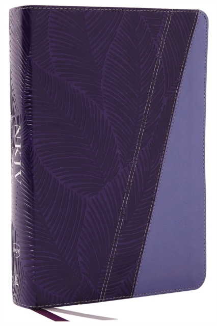 NKJV Study Bible, Leathersoft, Purple, Full-Color, Thumb Indexed, Comfort Print : The Complete Resource for Studying God’s Word, Leather / fine binding Book