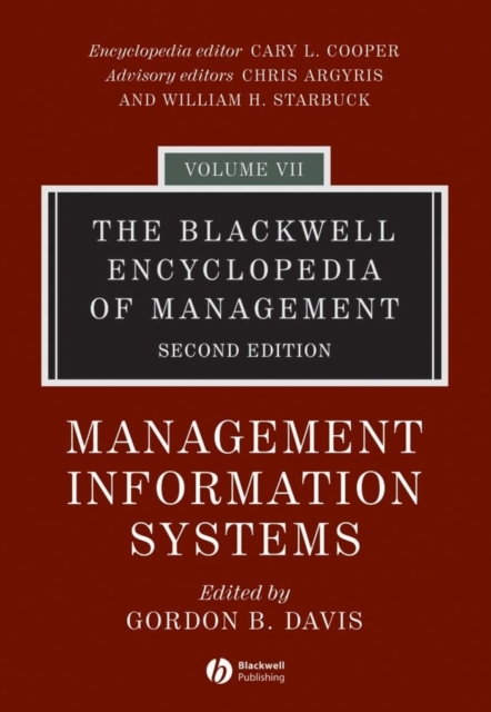 The Blackwell Encyclopedia of Management, Management Information Systems, Hardback Book