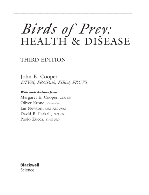 Birds of Prey : Health and Disease, PDF eBook